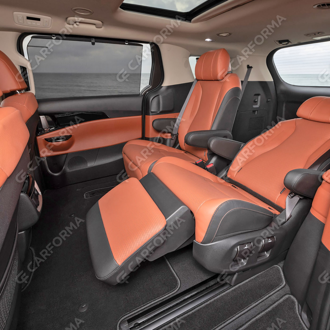 Коврики на KIA Carnival IV 7 мест с оттоманками 2020&nbsp;-&nbsp;2026 в Комсомольске-на-Амуре