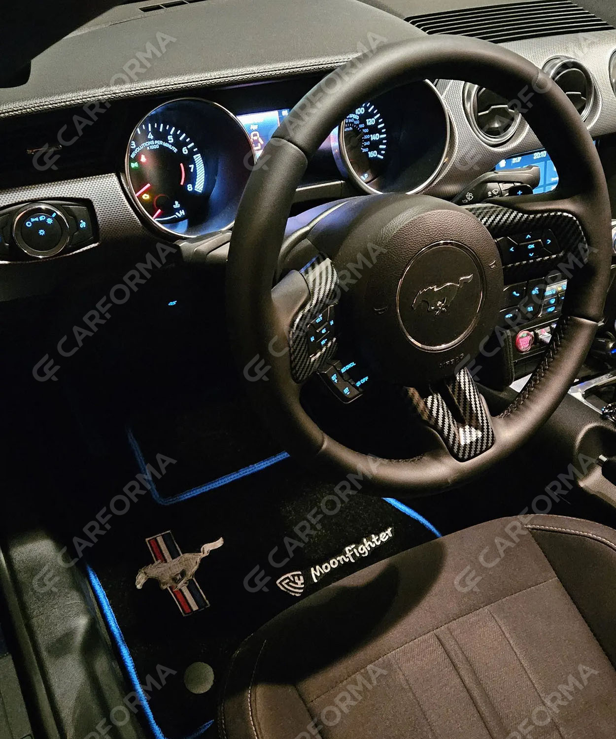 Ворсовые коврики на Ford Mustang VI 2013&nbsp;-&nbsp;2023 в Комсомольске-на-Амуре