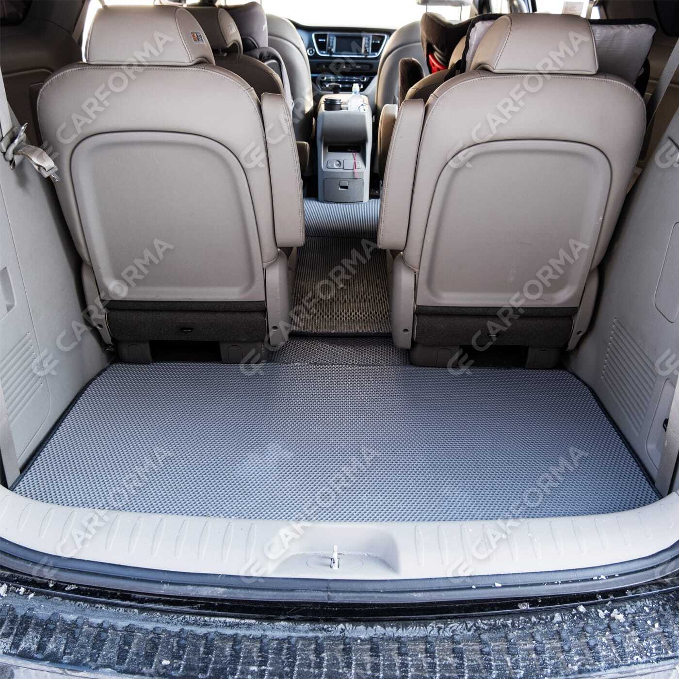 Ворсовые коврики на KIA Carnival III 9 мест и 11 мест 2014&nbsp;-&nbsp;2021 в Комсомольске-на-Амуре