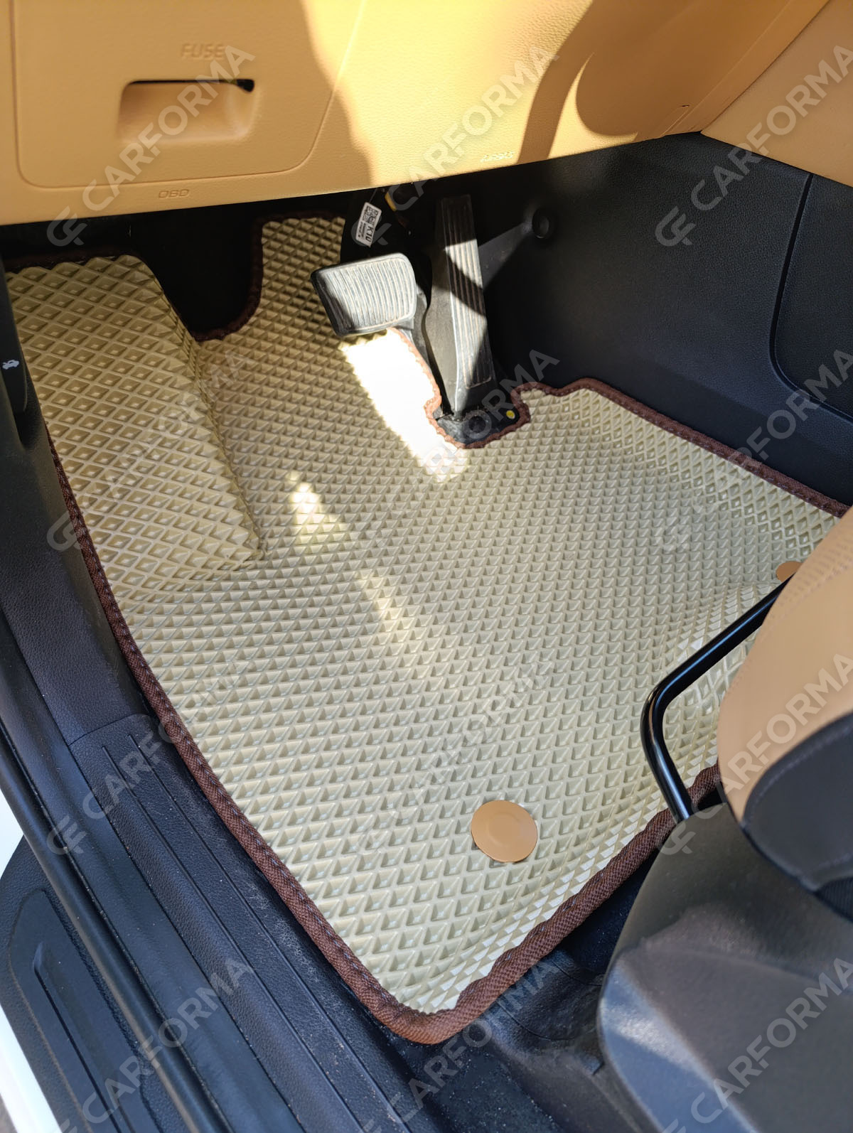 EVA коврики на KIA Carnival IV 7 мест без оттоманок 2020&nbsp;-&nbsp;2026 в Комсомольске-на-Амуре