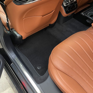 Ворсовые коврики на Mercedes S (W223, V223) 2020 - 2025 в Комсомольске-на-Амуре