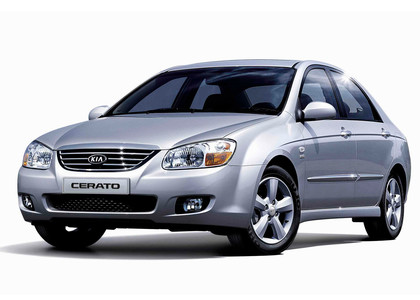 Ворсовые коврики на KIA Cerato I 2004 - 2008 в Комсомольске-на-Амуре